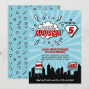 Recherche de superhero anniversaire invitations Bande dessinée superhero
