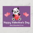 Recherche de panda valentine cartes postales Heureuse sainte valentin