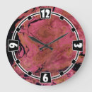 Recherche de marbre rouge horloges Noir