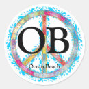 Recherche de peace sign autocollants Plage