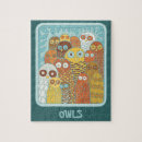 Recherche de dessin de hibou puzzles Hiboux