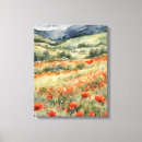Recherche de pavot impressions sur toile Aquarelle