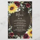 Recherche de tournesols mariage menus Pour tous