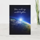 Recherche de lumière du monde vœux cartes Planète