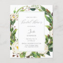 Recherche de white floral bridal shower invitations Rustique