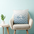 Recherche de chevron bleu coussins Abstrait