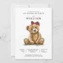 Recherche de girls teddy bear anniversaire invitations Pour tous