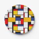 Recherche de plat mondrian assiettes Géométrique