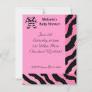 Recherche de zebra baby shower invitations Animal sauvage