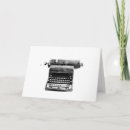 Recherche de machine à écrire vintage vœux cartes Noir et blanc