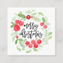 Recherche de noël aquarelle cartes visite Vacances