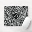 Recherche de motif noir et blanc tapis souris Monogramme