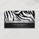 Recherche de zèbre noir et blanc cartes visite Élégant