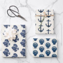 Recherche de ancre bleu marine papier cadeau Nautique