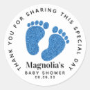 Recherche de pieds de bébé bleu autocollants Mignon