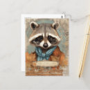 Recherche de raccoon cartes postales Rétro