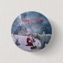 Recherche de père noël badges Bleu