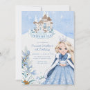 Recherche de flocon de neige bleu invitations Pour enfants