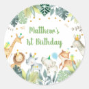 Recherche de anniversaire de safari autocollants Anniversaire du zoo