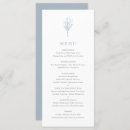 Recherche de minimalist mariage menus Bleu poussiéreux