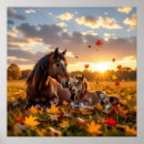 Recherche de poney posters Cheval brun