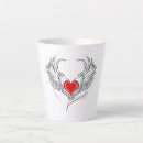Recherche de red latte tasses Rouge