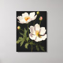 Recherche de fleurs noires et blanches toiles Floral
