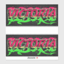 Recherche de victoria autocollants Nom