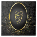 Recherche de noir or carreaux Élégant