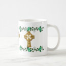 Recherche de croix irlandaise tasses Shamrock