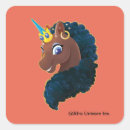 Recherche de crinière autocollants Licorne afro