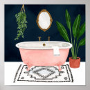 Recherche de salle de bain posters Boho