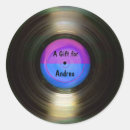 Recherche de album disque vinyle autocollants Rétro