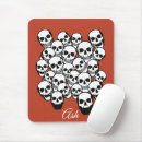 Recherche de noir blanc rouge tapis souris Crâne