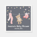 Recherche de gris rose serviettes Baby shower