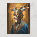 Recherche de masque bleu cartes postales Imaginaire