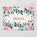 Recherche de aquarelle verte cartes postales Fleurs
