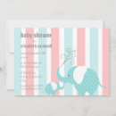 Recherche de aqua baby shower invitations Éléphant
