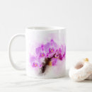 Recherche de orchidée rose tasses Aquarelle