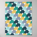 Recherche de motif floral moderne posters Coloré
