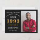 Recherche de black 30ans anniversaire invitations Or noir