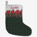 Recherche de poinsettia chaussette de noël Rustique