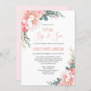 Recherche de blush pink gold baby shower invitations Élégant