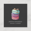 Recherche de macaron français cartes visite Customer