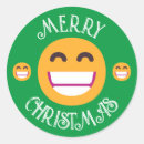 Recherche de emoji de noël autocollants Heureux