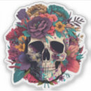 Recherche de crânes crânes mexicain autocollants Crâne de sucre