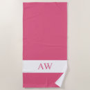 Recherche de hot pink serviettes de plage Monogramme