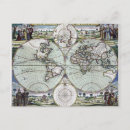 Recherche de cartographie du monde cartes postales Antique