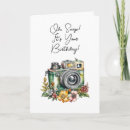 Recherche de appareil photo photo anniversaire cartes Vintage