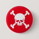 Recherche de crâne et os croisés badges Pirates